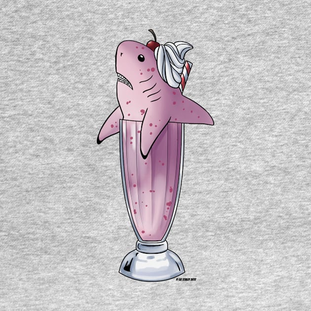 Strawberry Milkshark by lizstaley